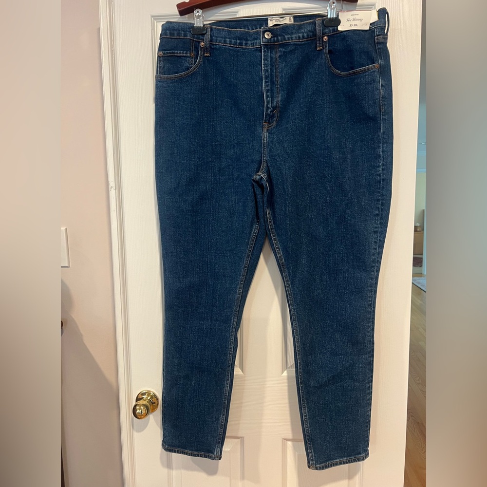 Abercrombie and fitch Skinny High rise Blue Women's Jeans Classic sz35